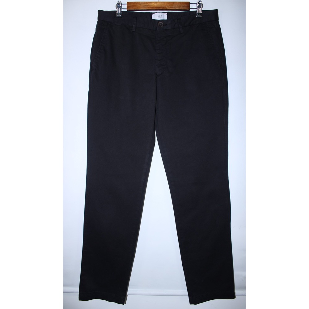 Mr P. Men's 34x34 Black Twill Business Casual Chino Pants